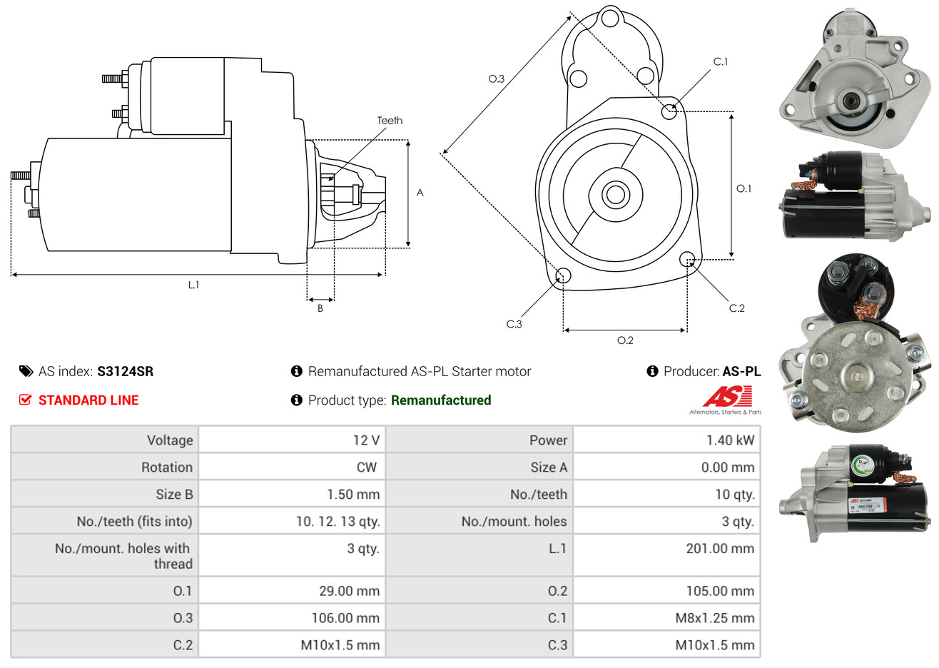 Rectifier, alternator - ARC5035 AS-PL
