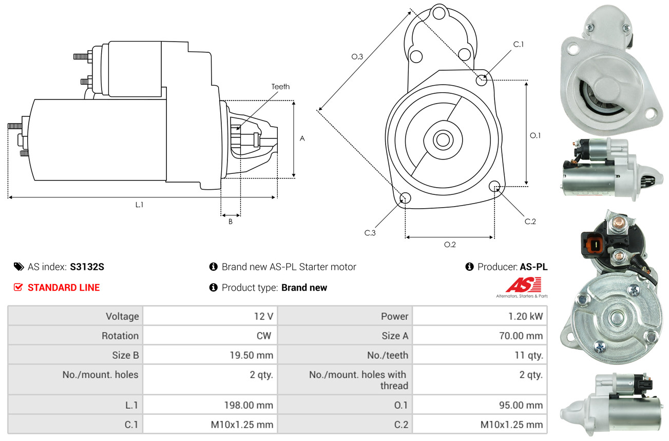 starteris - S3132S AS-PL
