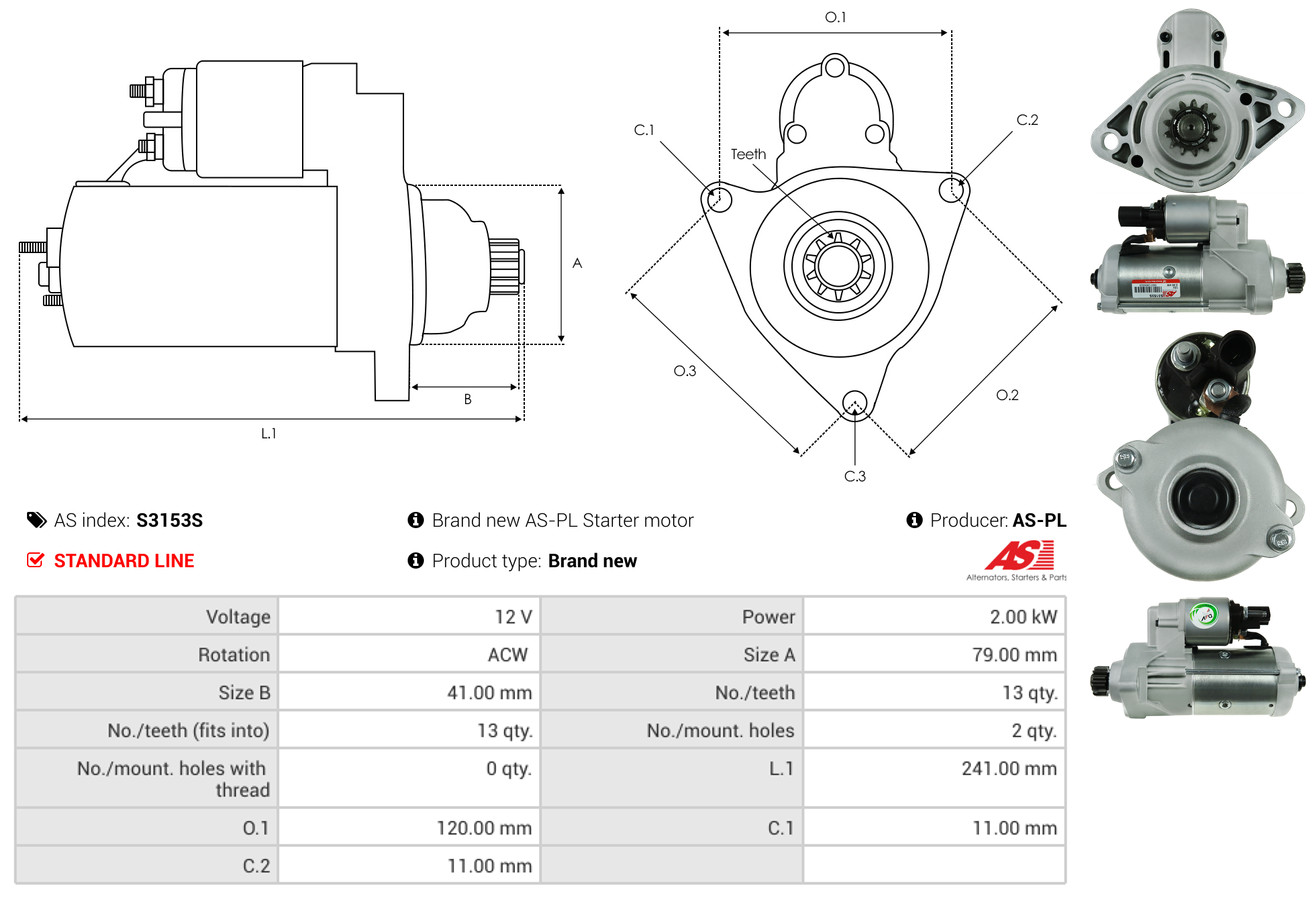 starteris - S3153S AS-PL