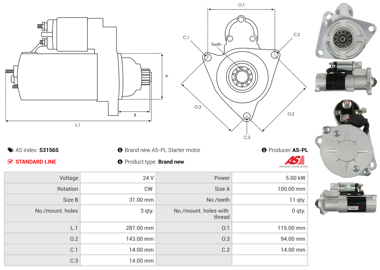 Starter - S0056 AS-PL