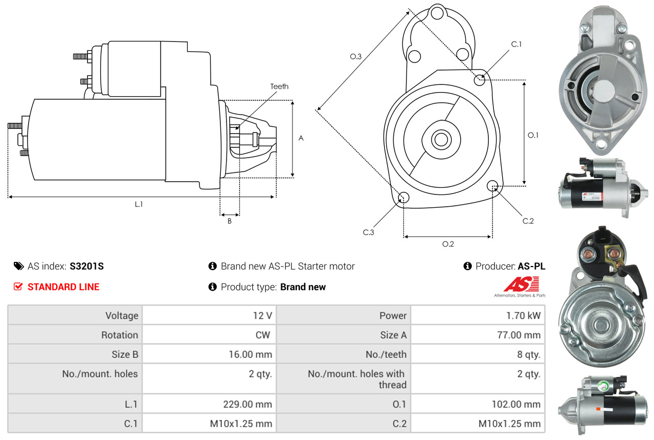 Starter - S3201S AS-PL