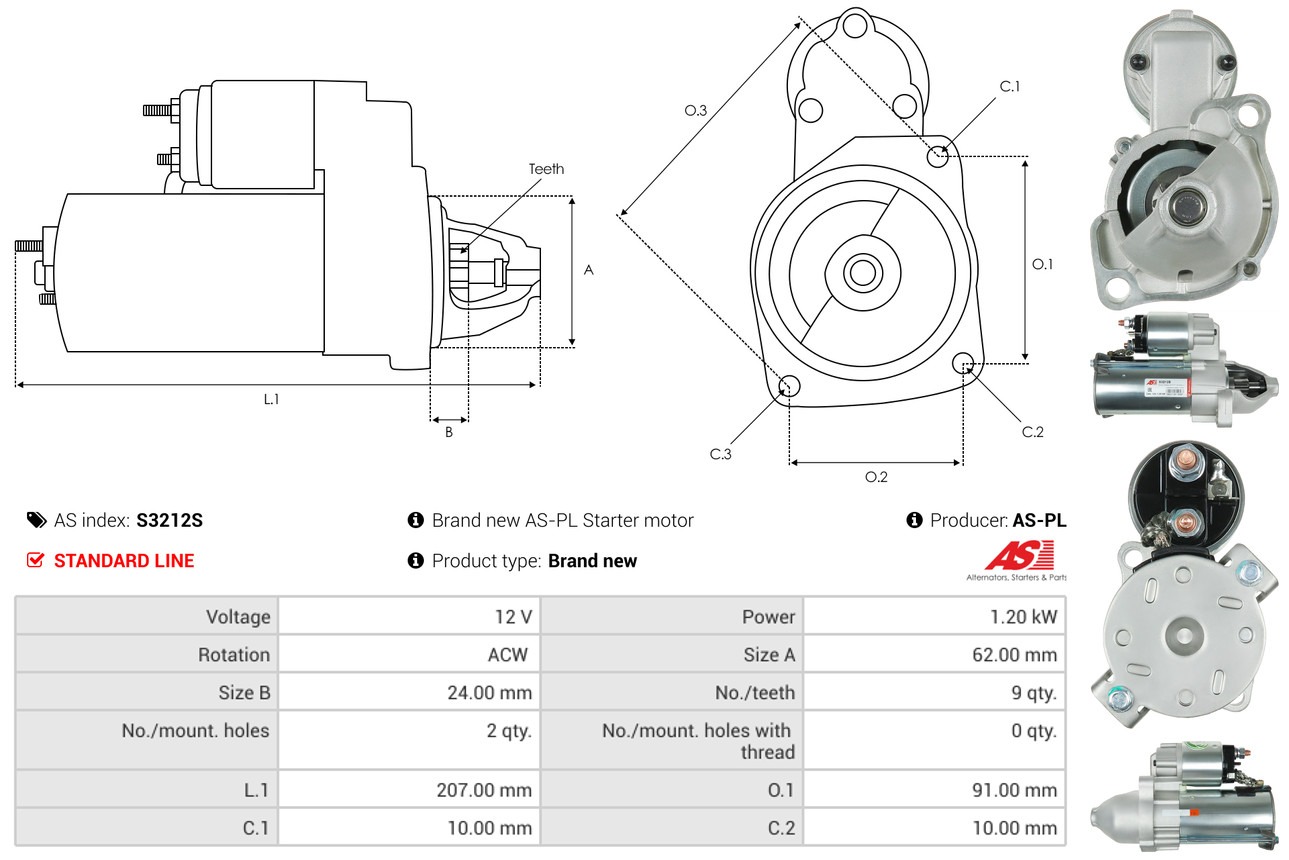 Starter - S3212S AS-PL