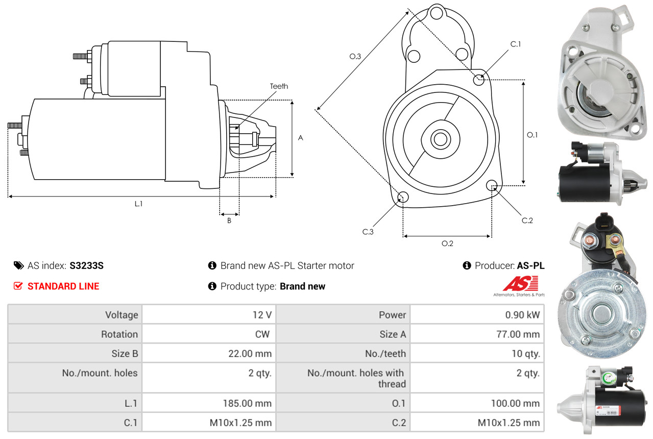 starteris - S3233S AS-PL