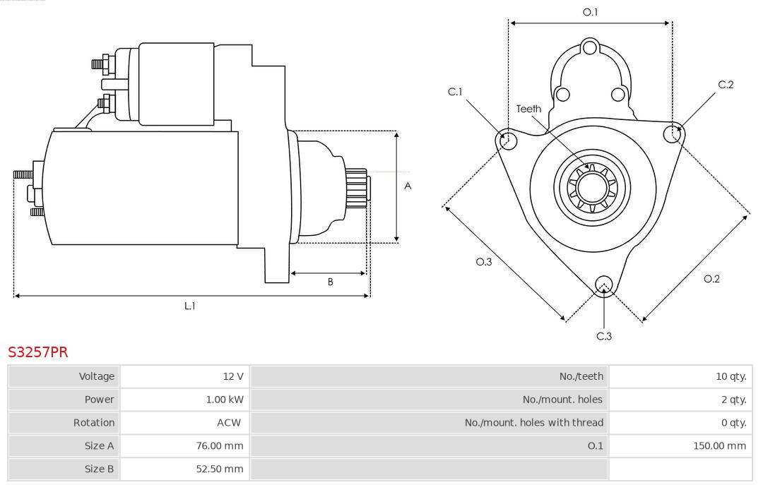 Rectifier, alternator - ARC0010 AS-PL