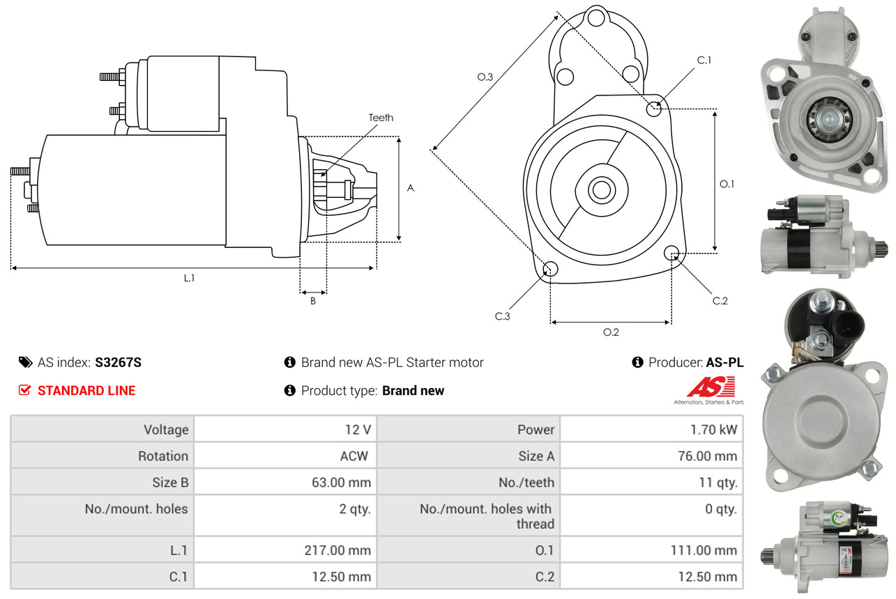 Alternatore - A5002 AS-PL