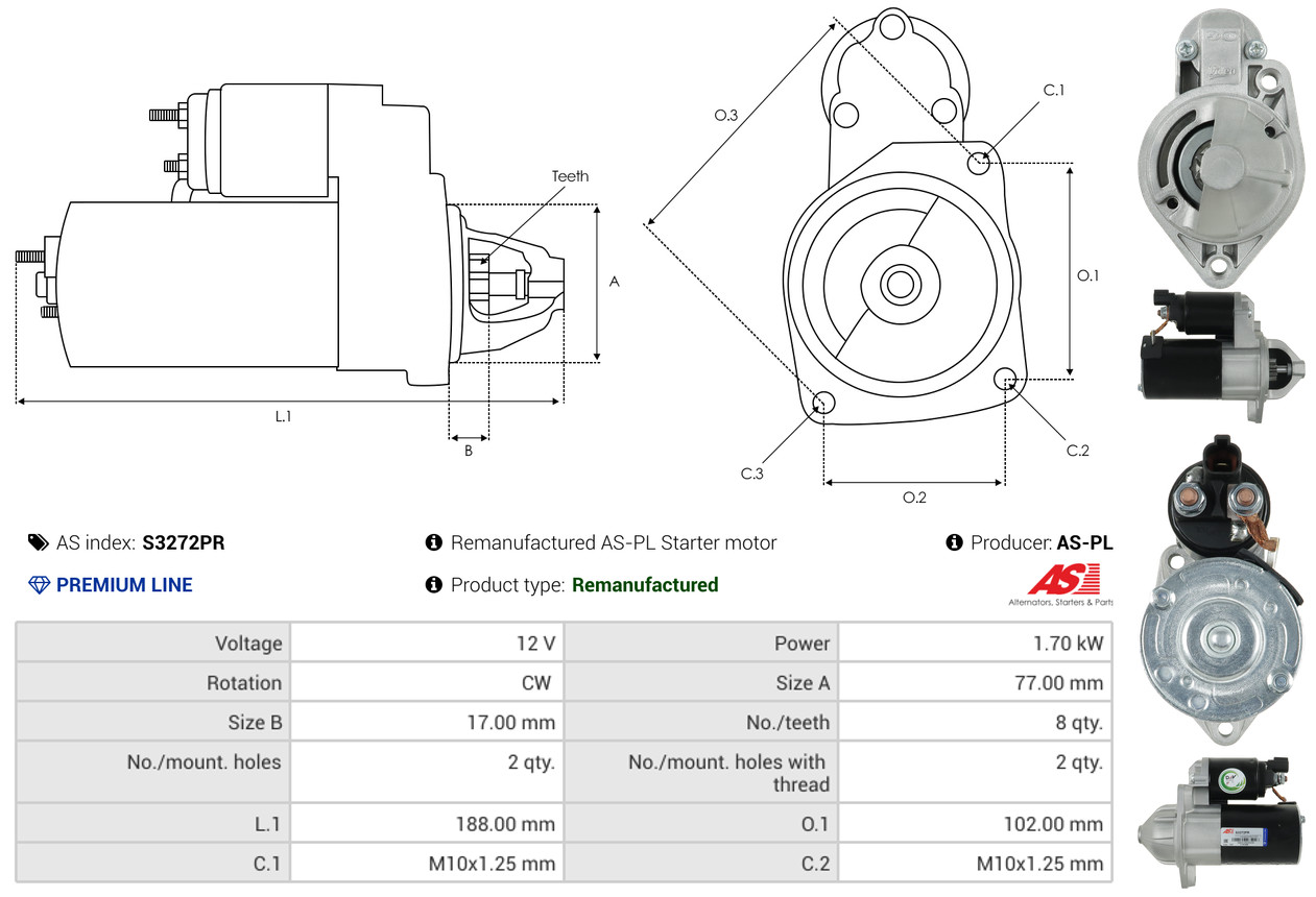 Alternatore - A0115 AS-PL