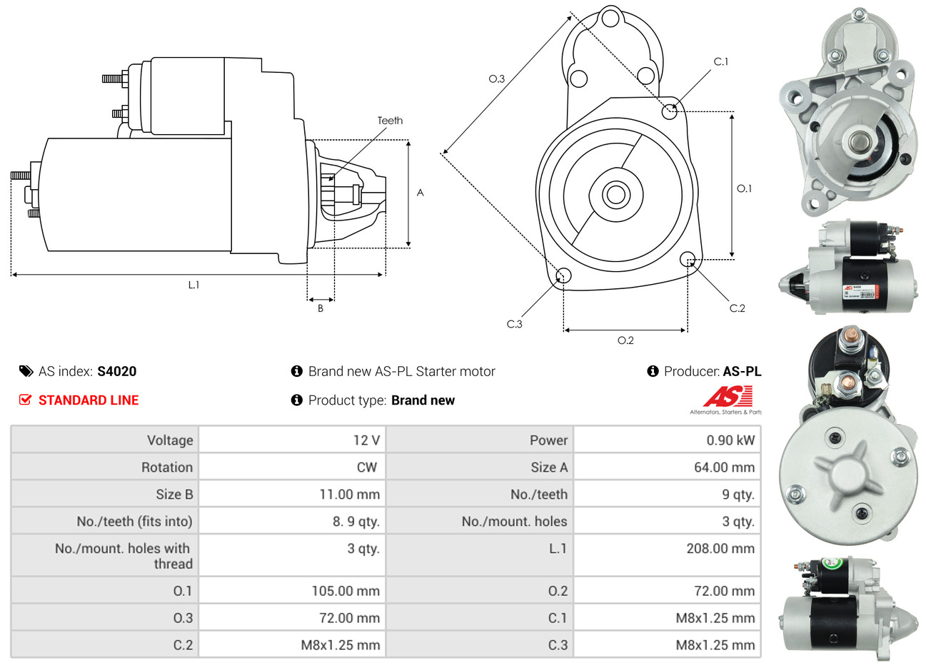 starteris - S4020 AS-PL