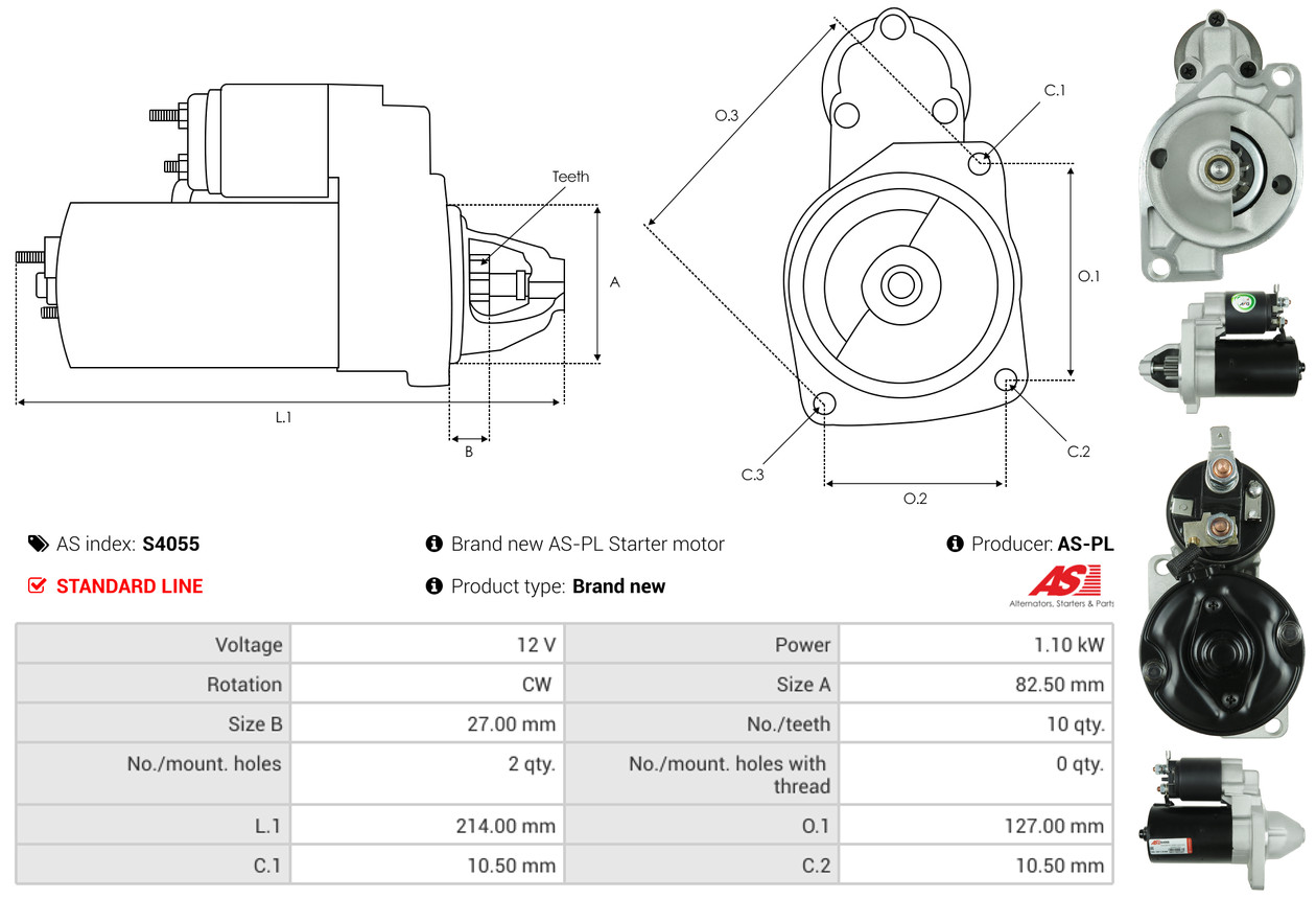 starteris - S4055 AS-PL