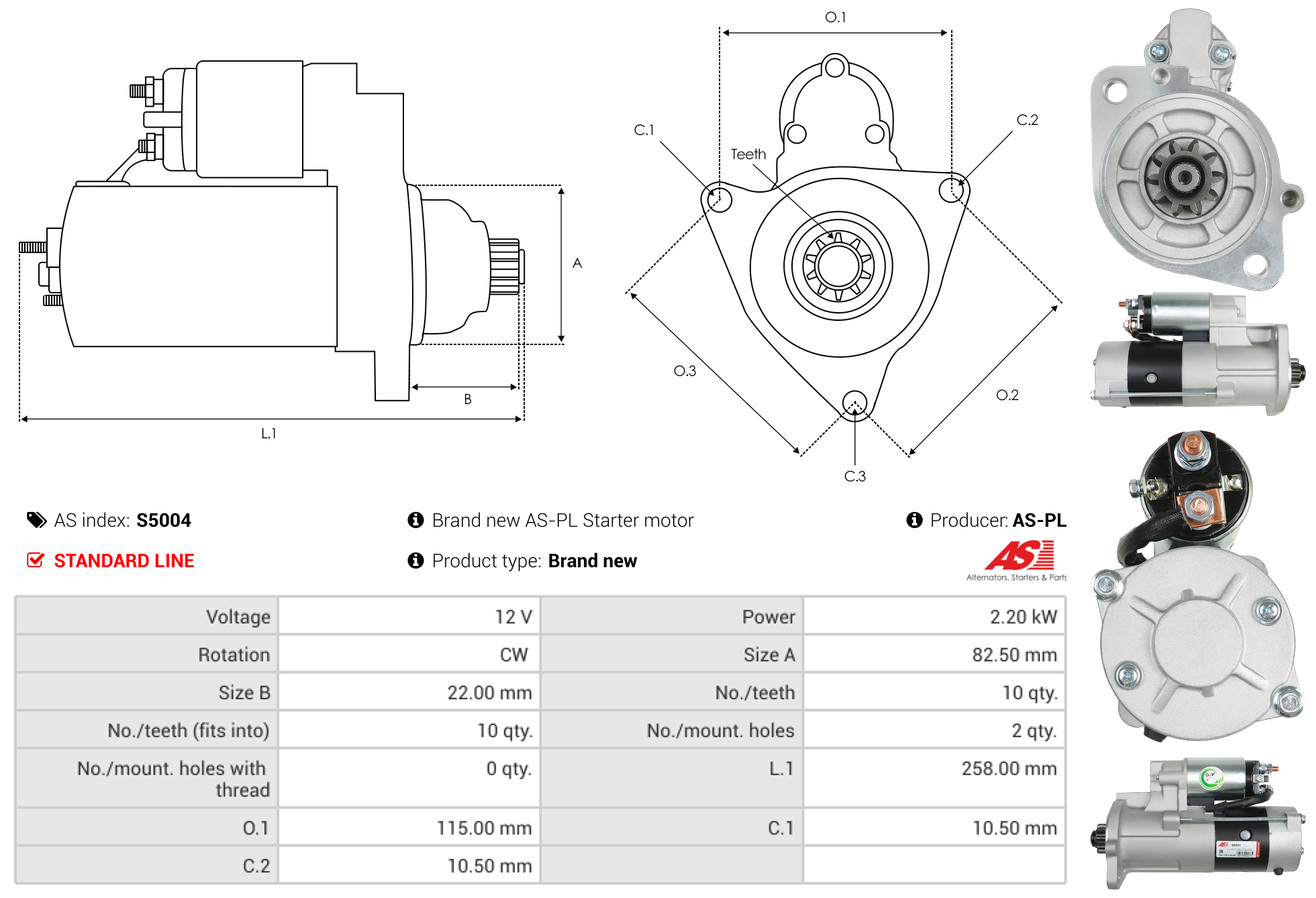 starteris - S5004 AS-PL