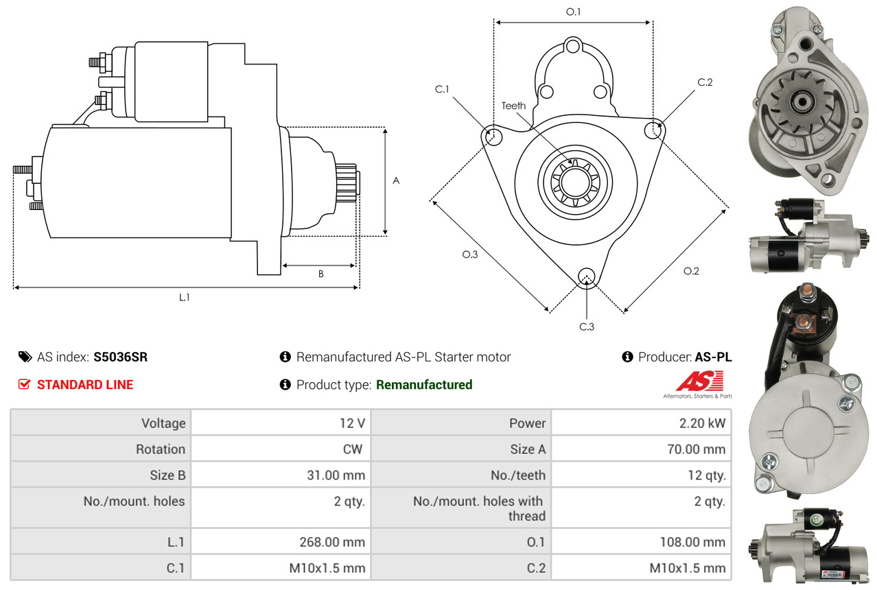 Starter - S9014 AS-PL