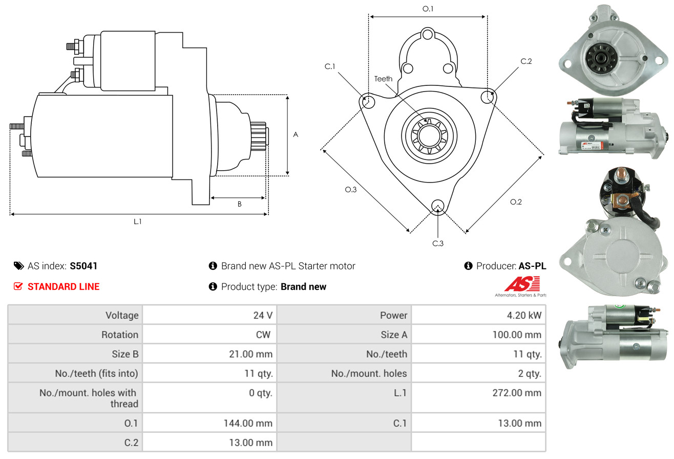 Starter - S5041 AS-PL