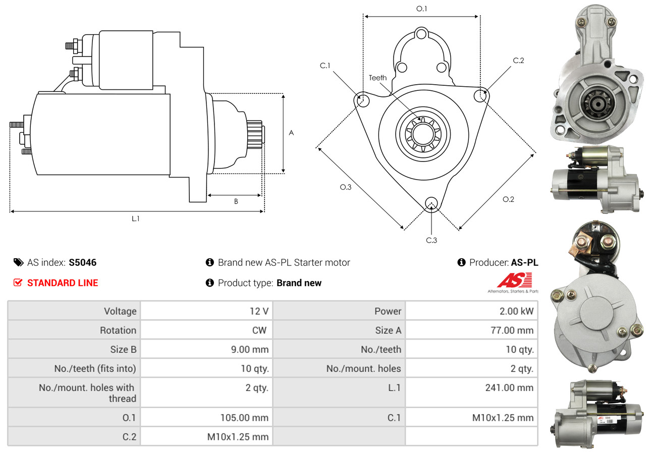 Starter - S5046 AS-PL