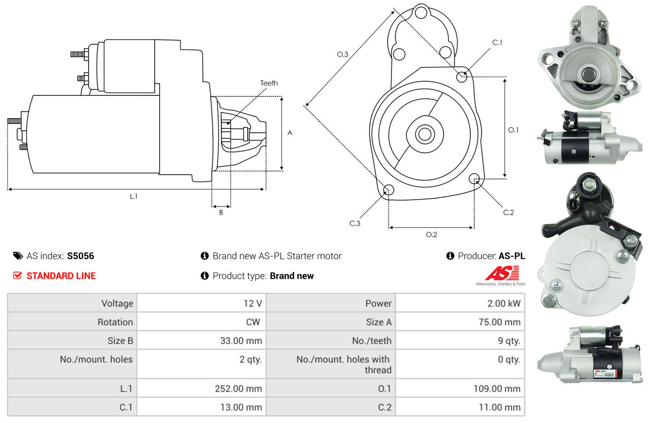 starteris - S5056 AS-PL