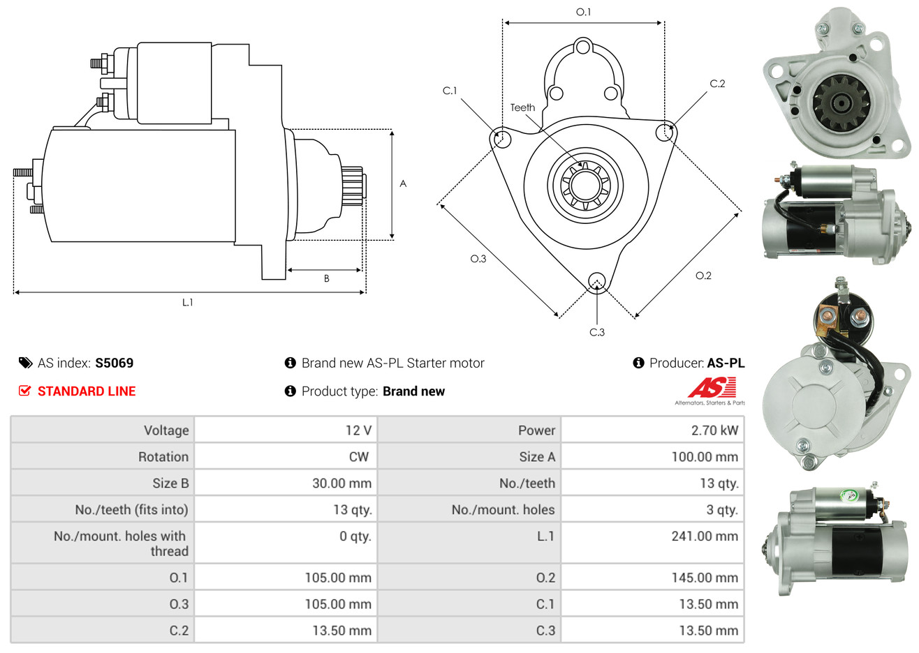 starteris - S5069 AS-PL