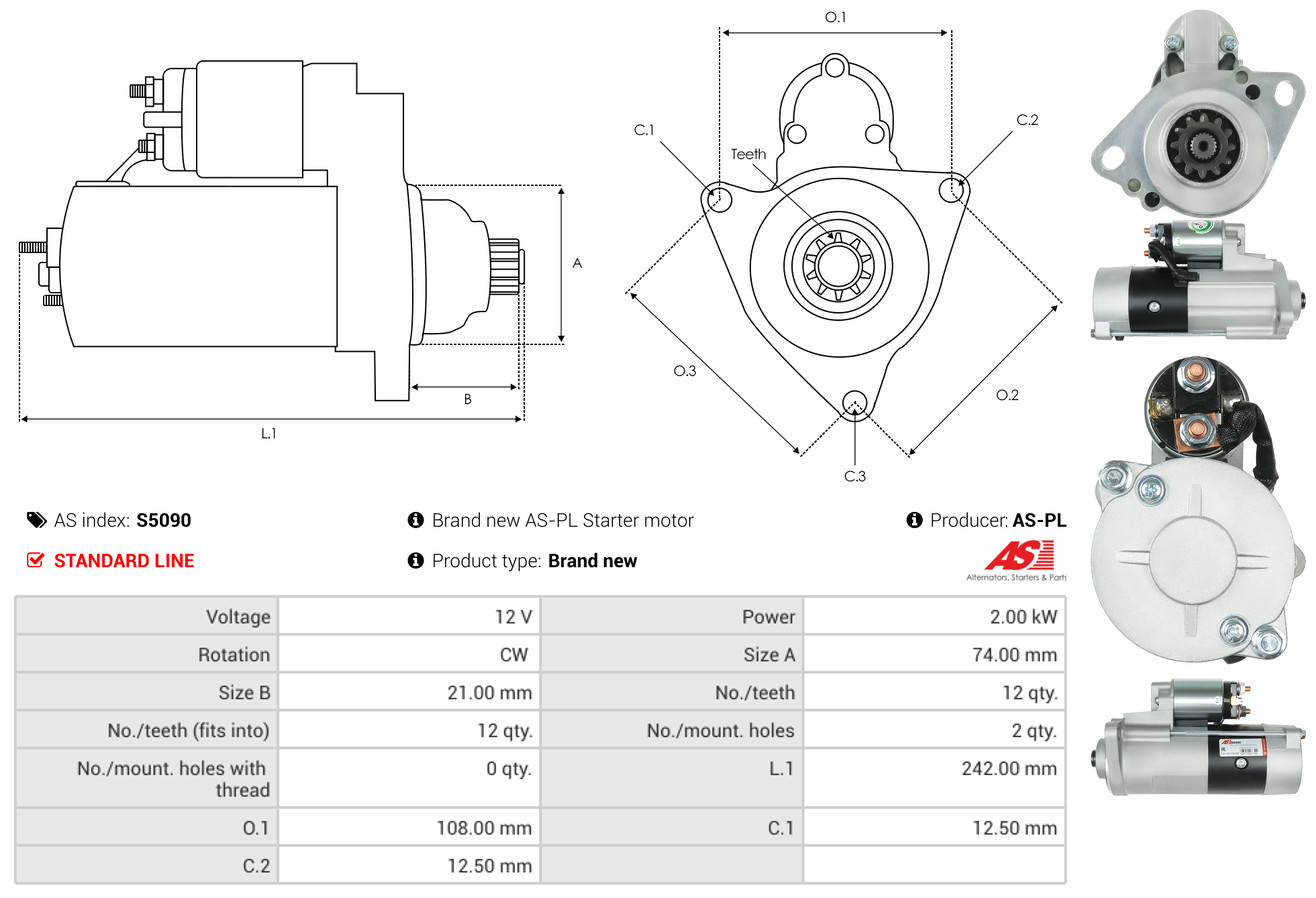 starteris - S5090 AS-PL