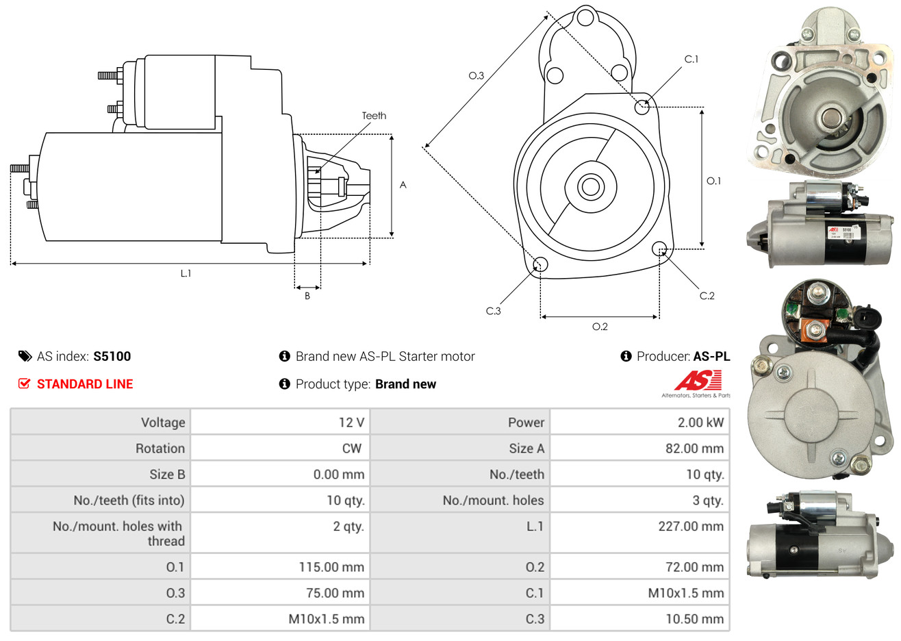 Starter - S5100 AS-PL