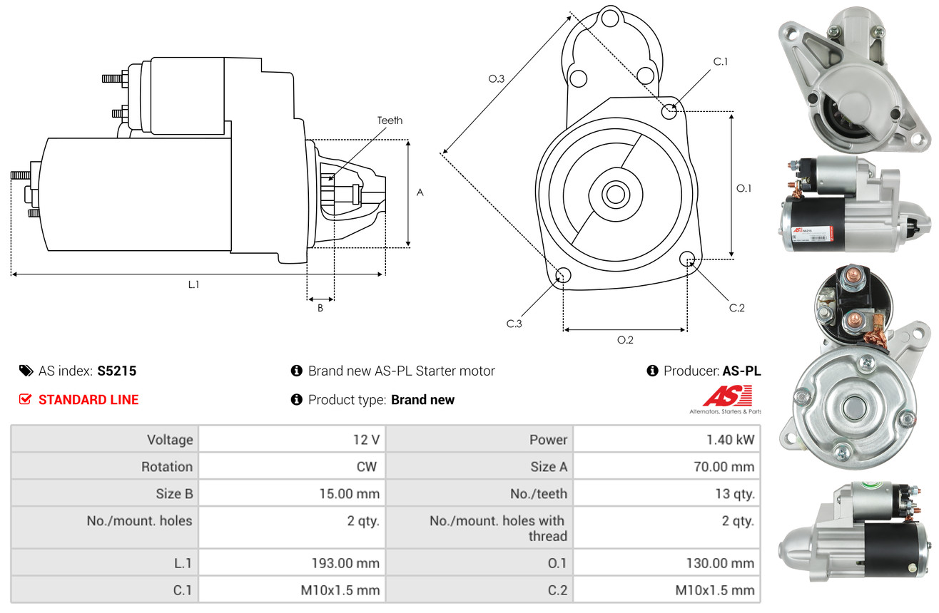 starteris - S5215 AS-PL