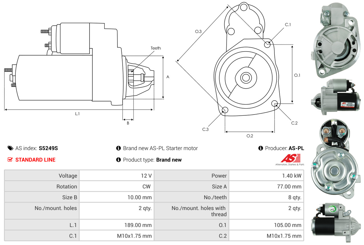 starteris - S5249S AS-PL