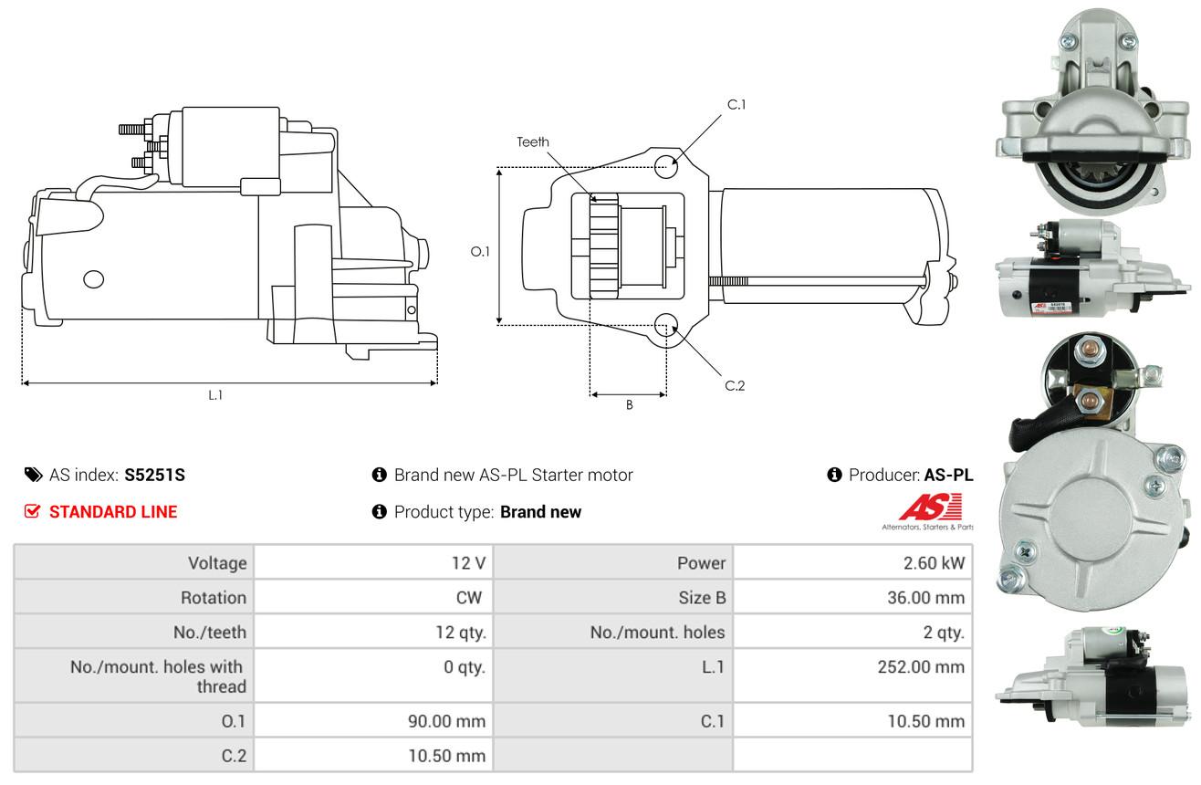 starteris - S5251S AS-PL