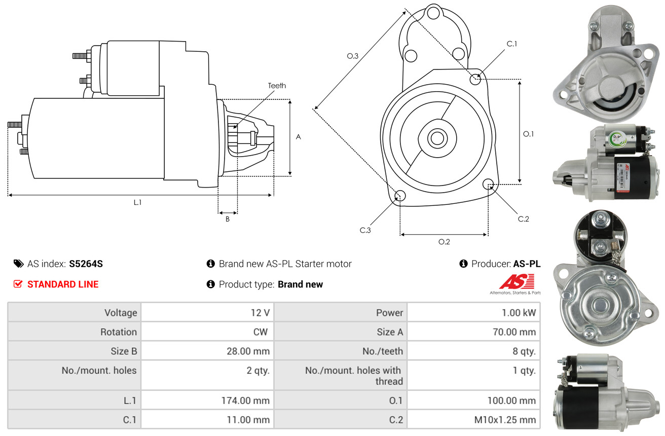 Starter - S0058 AS-PL