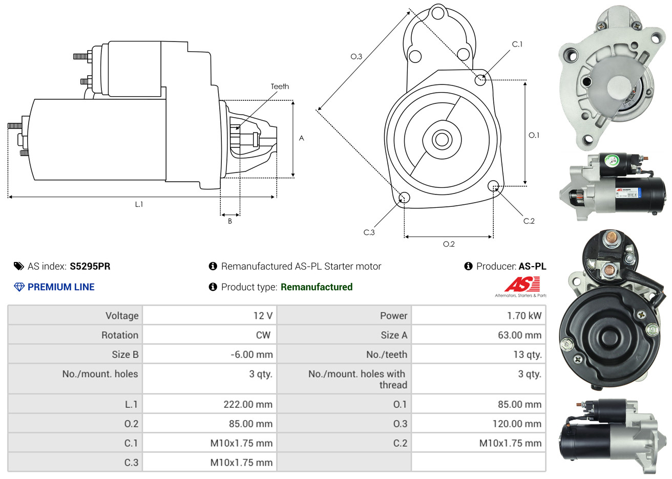 starteris - S5295PR AS-PL
