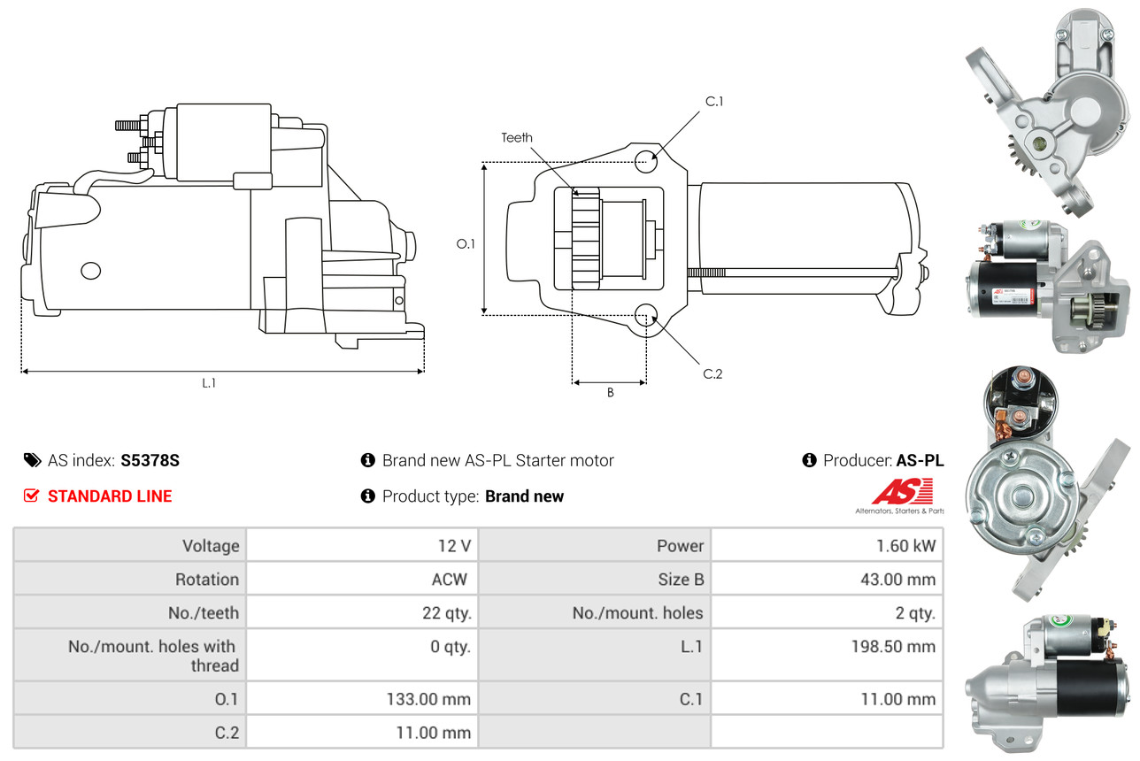 starteris - S5378S AS-PL