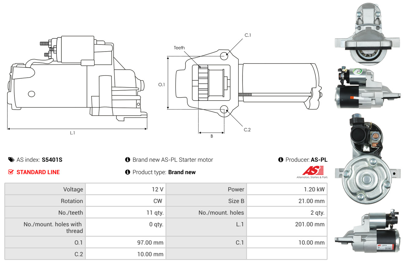 starteris - S5401S AS-PL