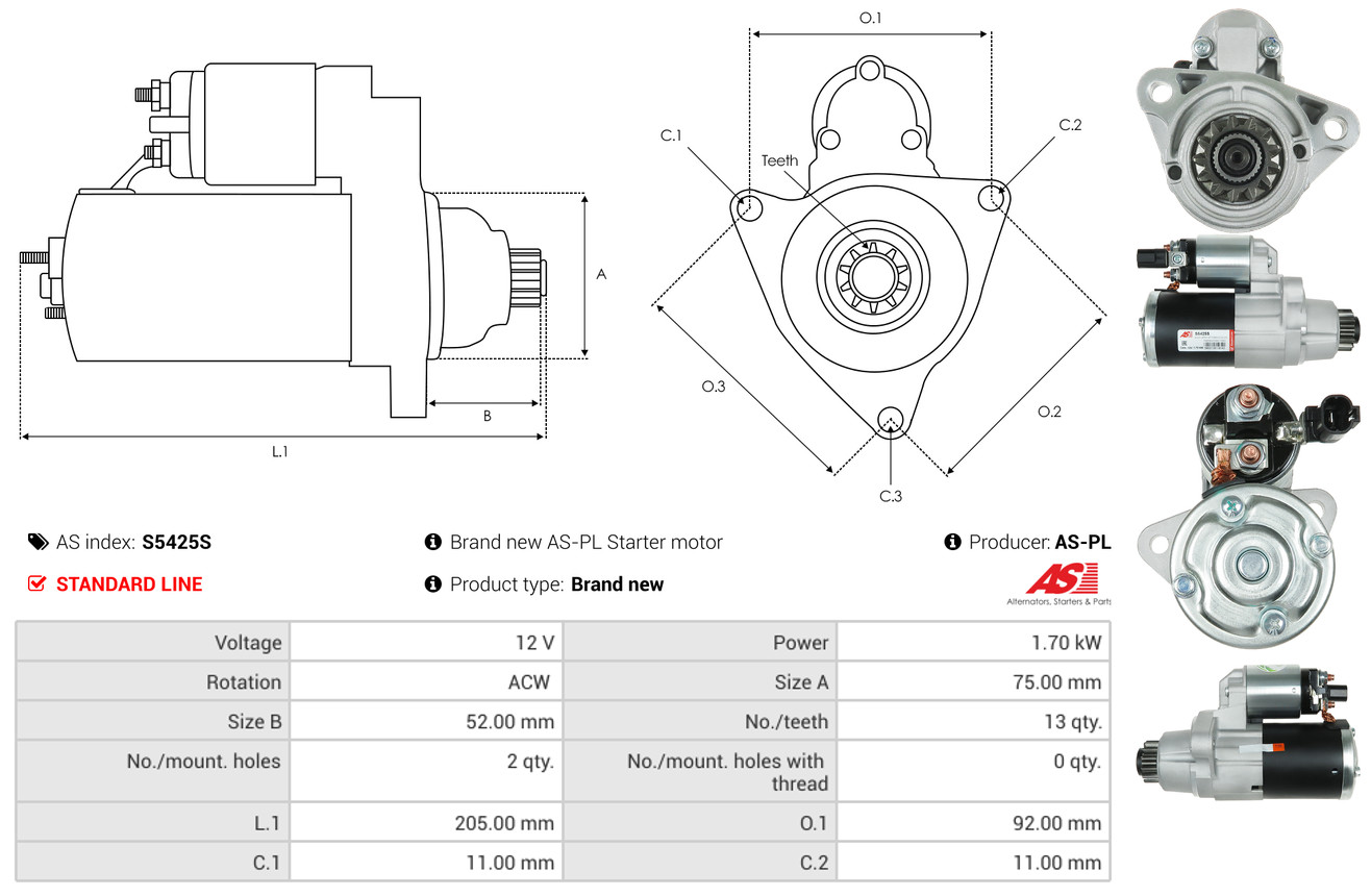 starteris - S5425S AS-PL