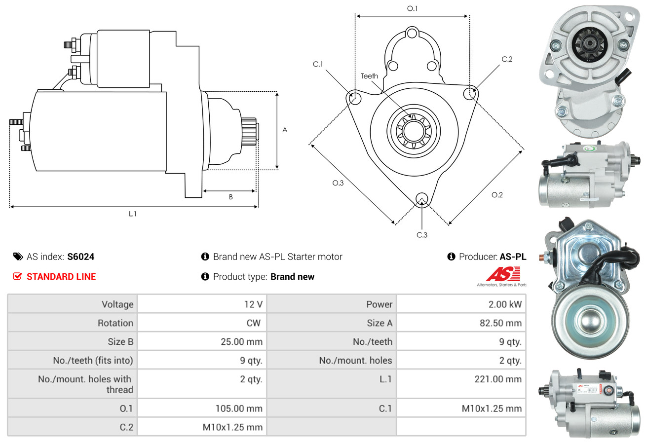 starteris - S6024 AS-PL
