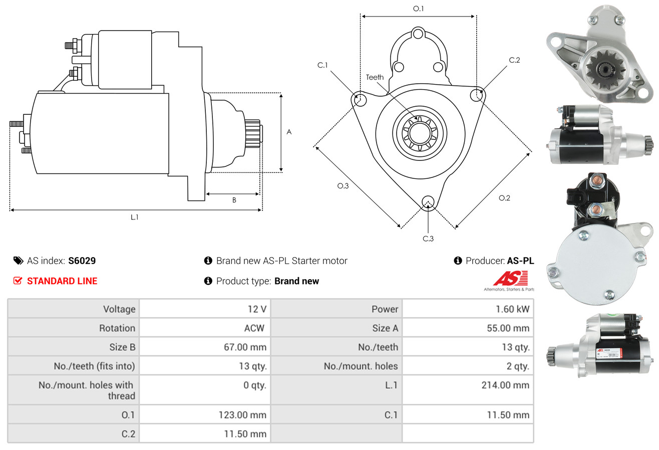 starteris - S6029 AS-PL
