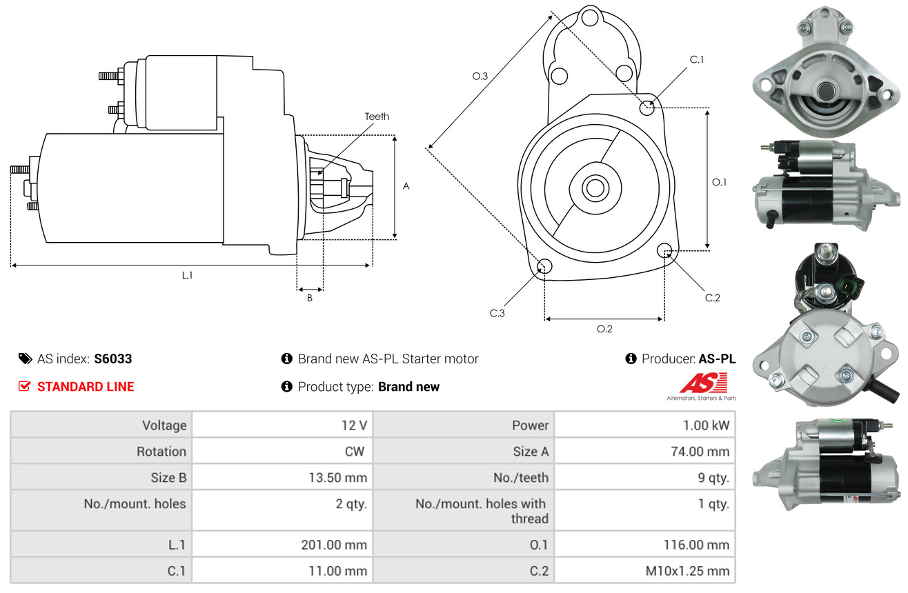 starteris - S6033 AS-PL