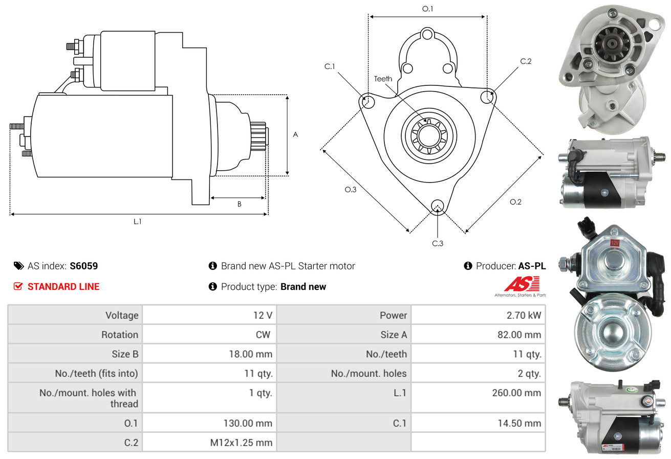 starteris - S6059 AS-PL