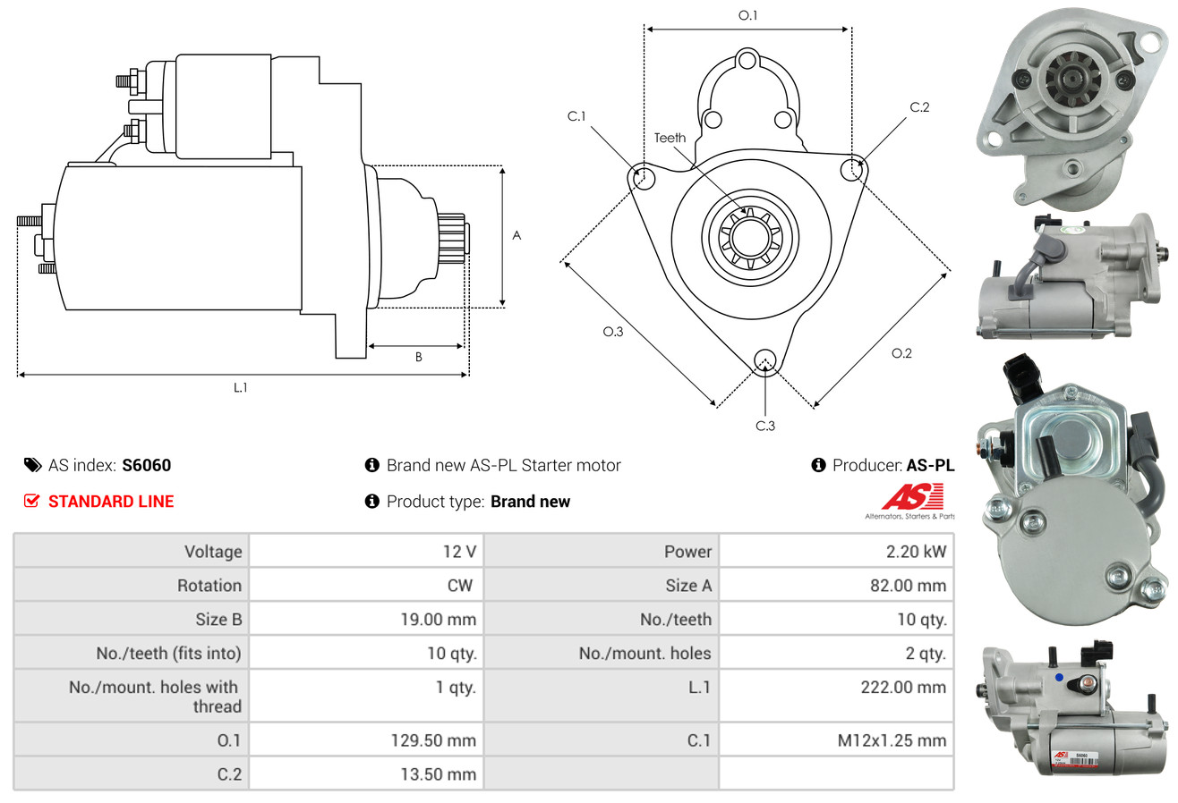 starteris - S6060 AS-PL