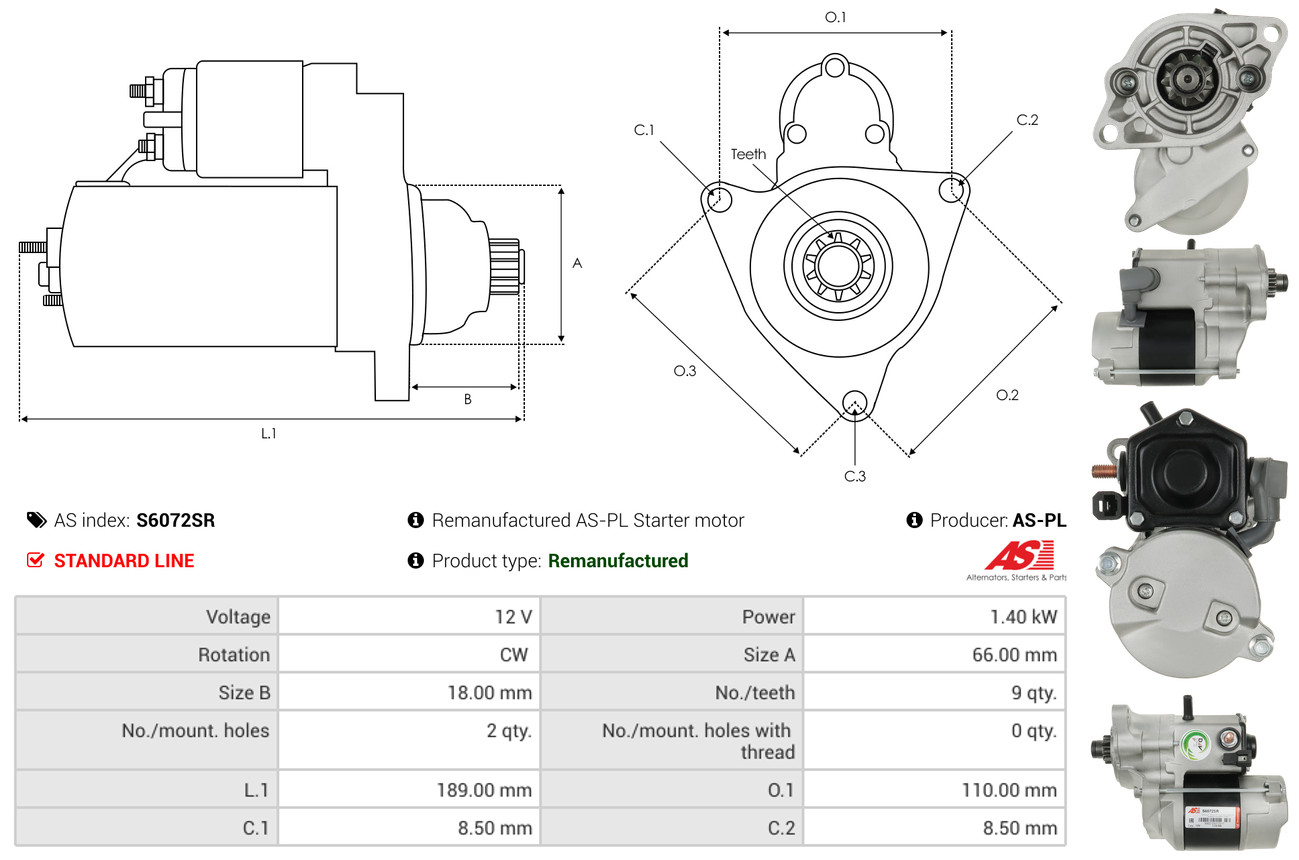 starteris - S5004 AS-PL