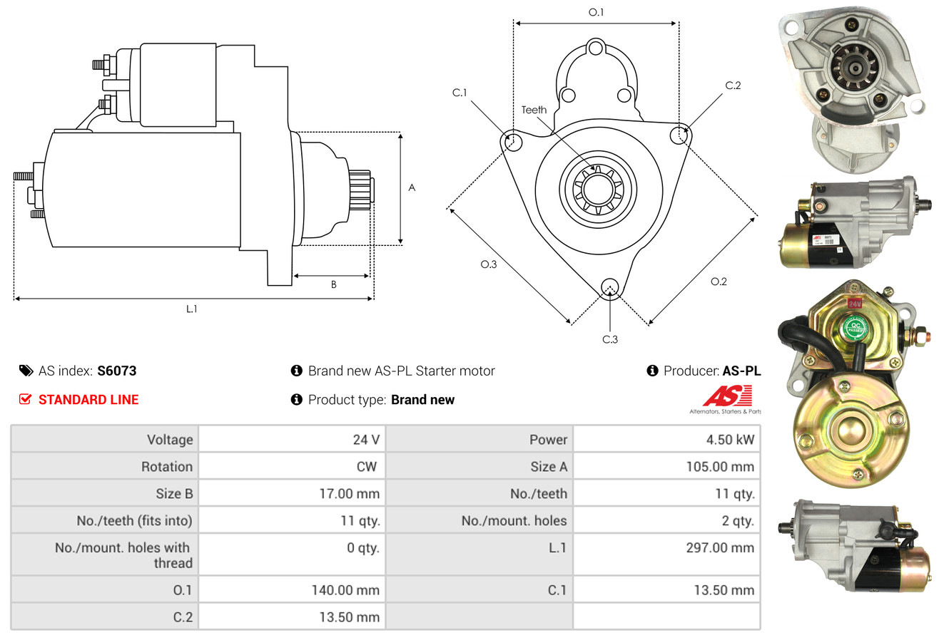 starteris - S6073 AS-PL