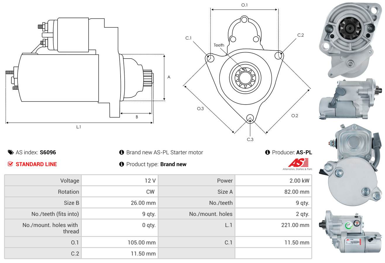 starteris - S6096 AS-PL