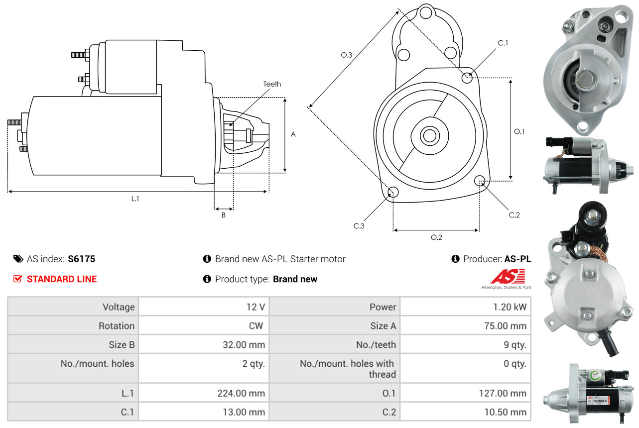 starteris - S6175 AS-PL