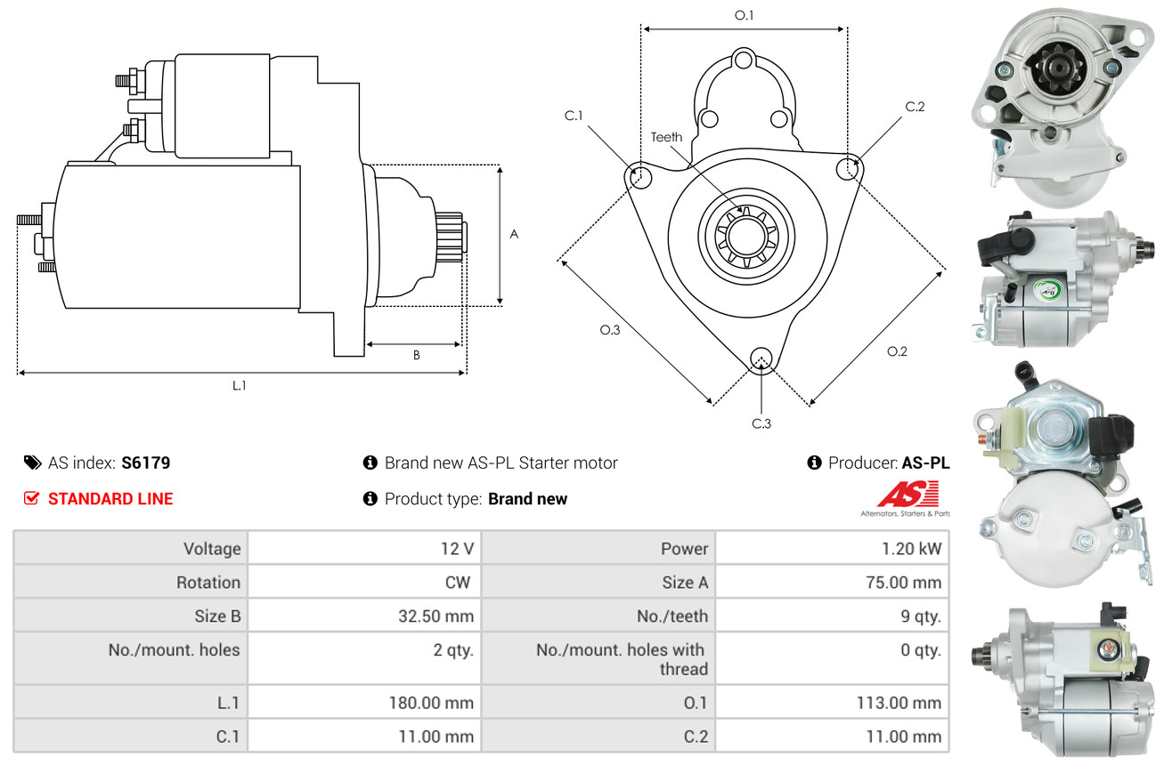 starteris - S6179 AS-PL