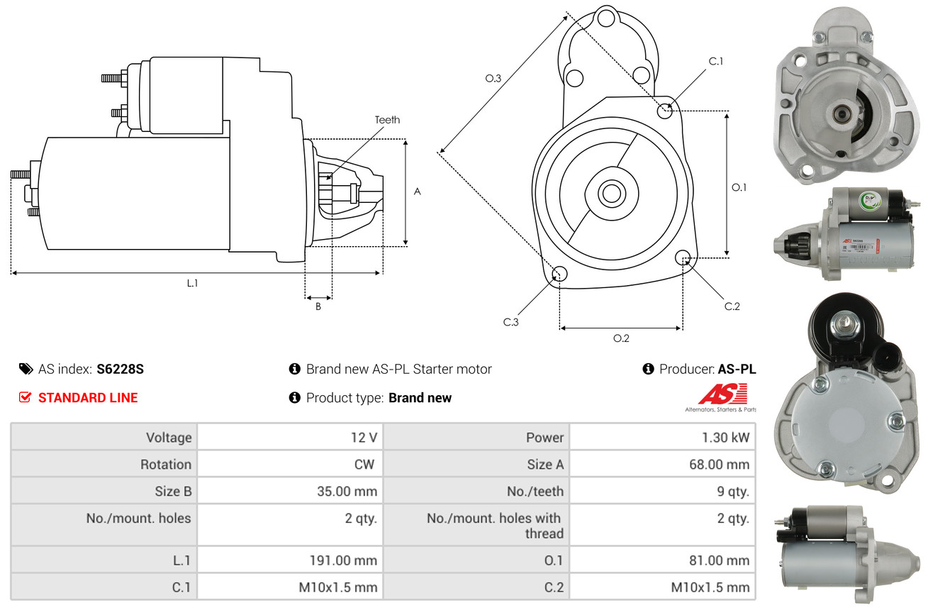 starteris - S6228S AS-PL