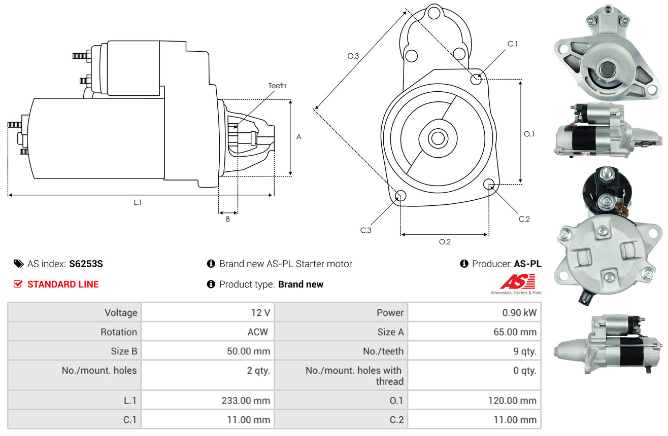 starteris - S6253S AS-PL