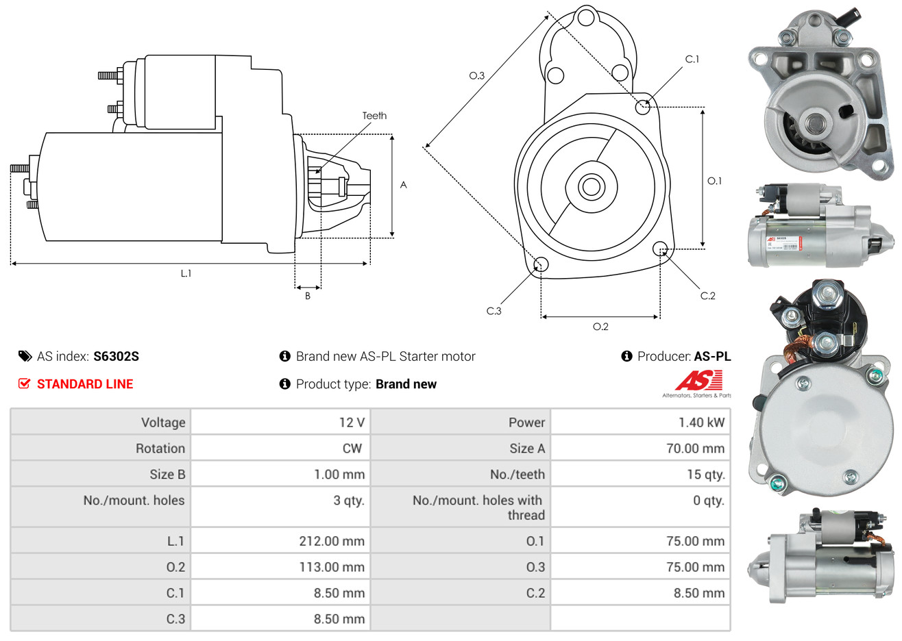 starteris - S6302S AS-PL