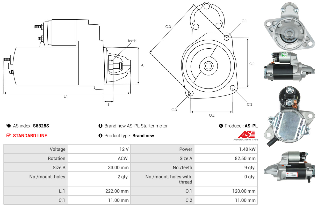 starteris - S6328S AS-PL