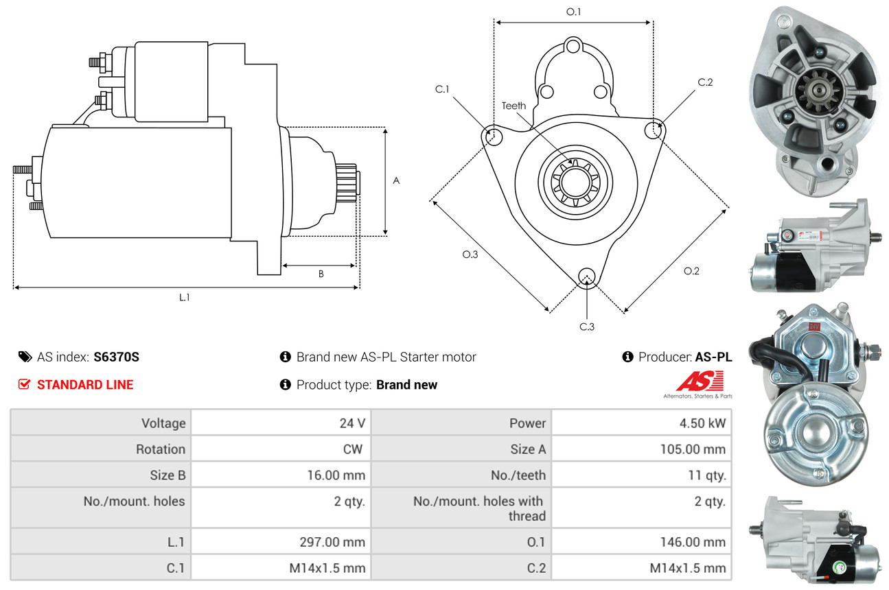 starteris - S6370S AS-PL