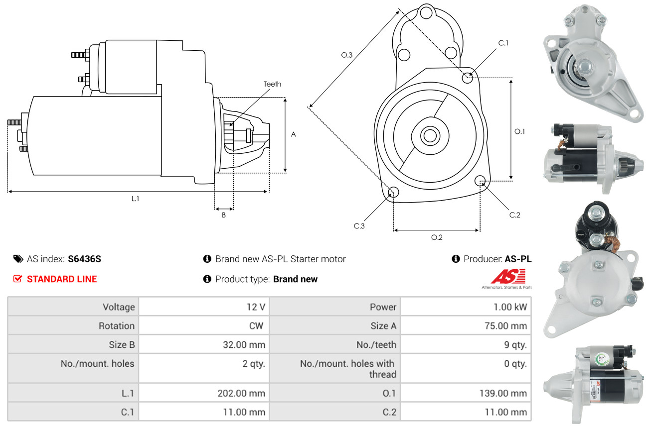 starteris - S6436S AS-PL