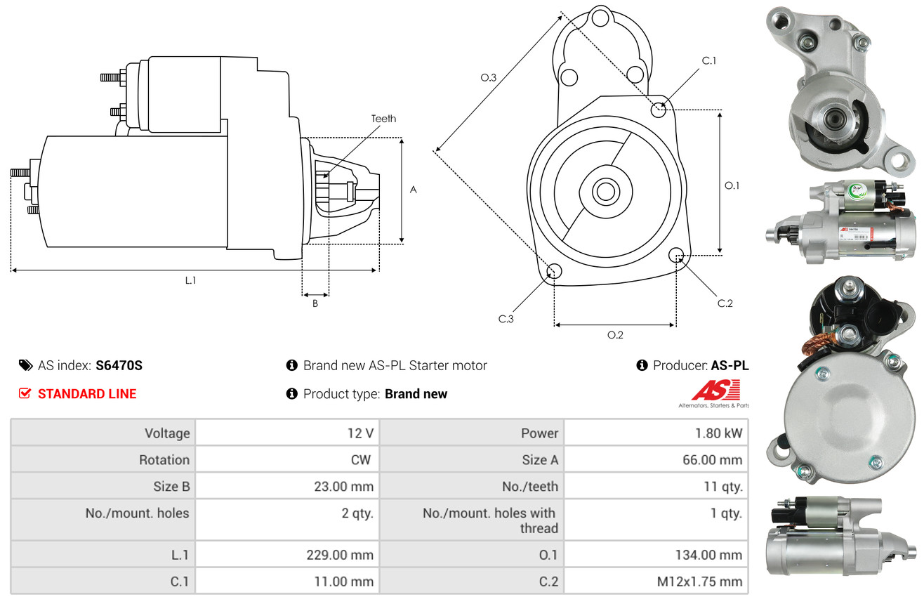 starteris - S6470S AS-PL