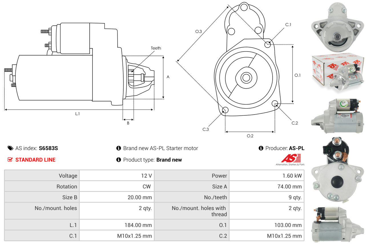 Starter - S0038 AS-PL
