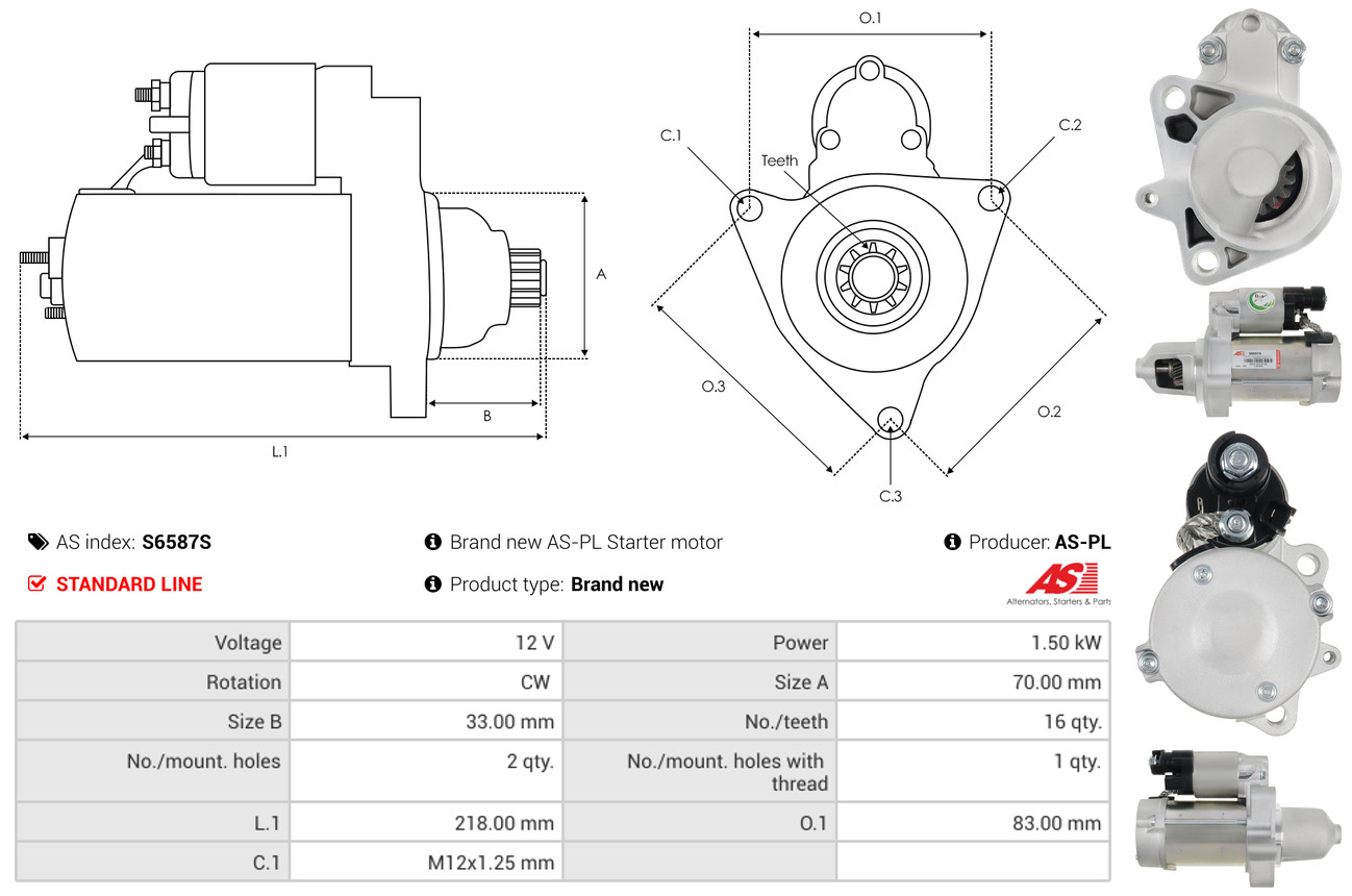 Alternator Regulator - ARE5018 AS-PL