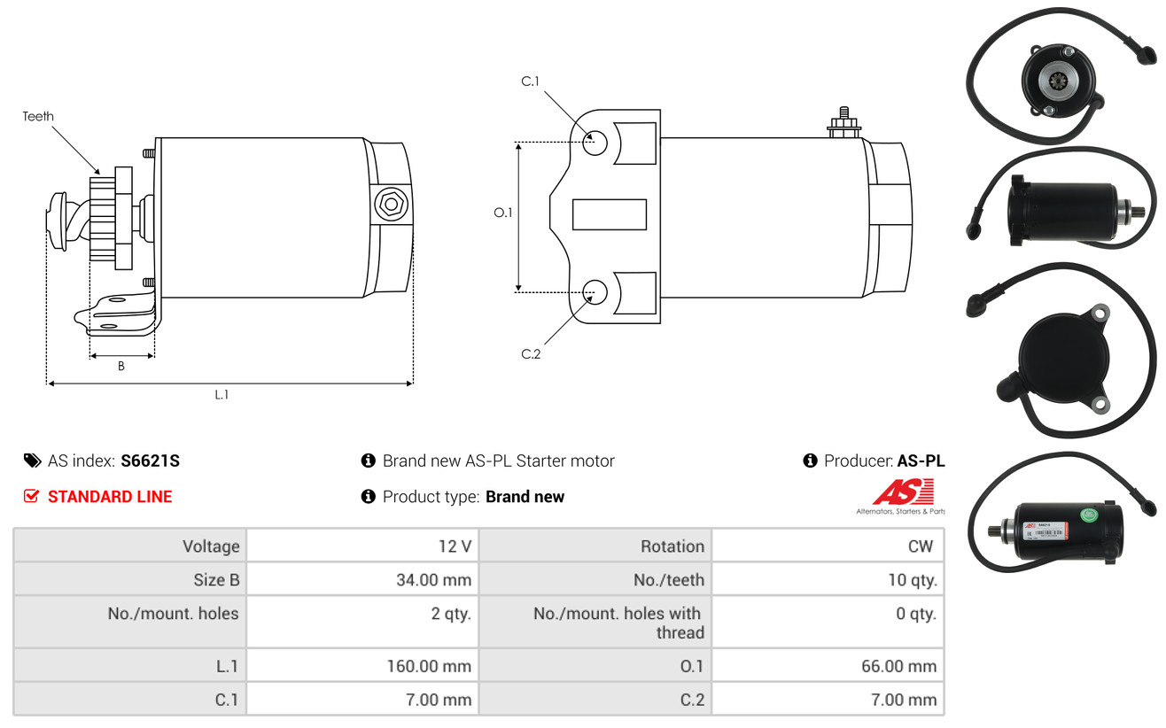 Freewheel Gear, starter - SD5014 AS-PL