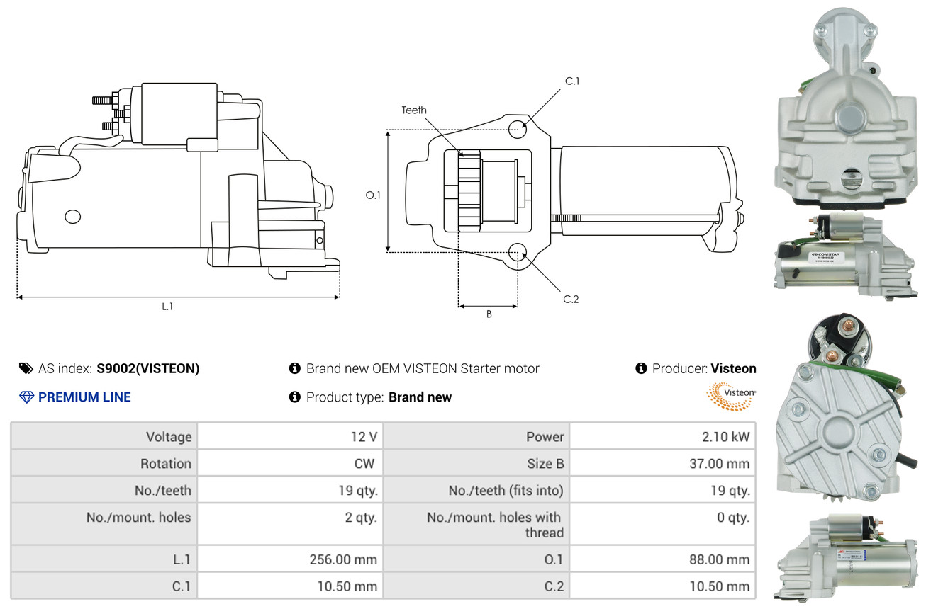 Starter - S9002(VISTEON) AS-PL