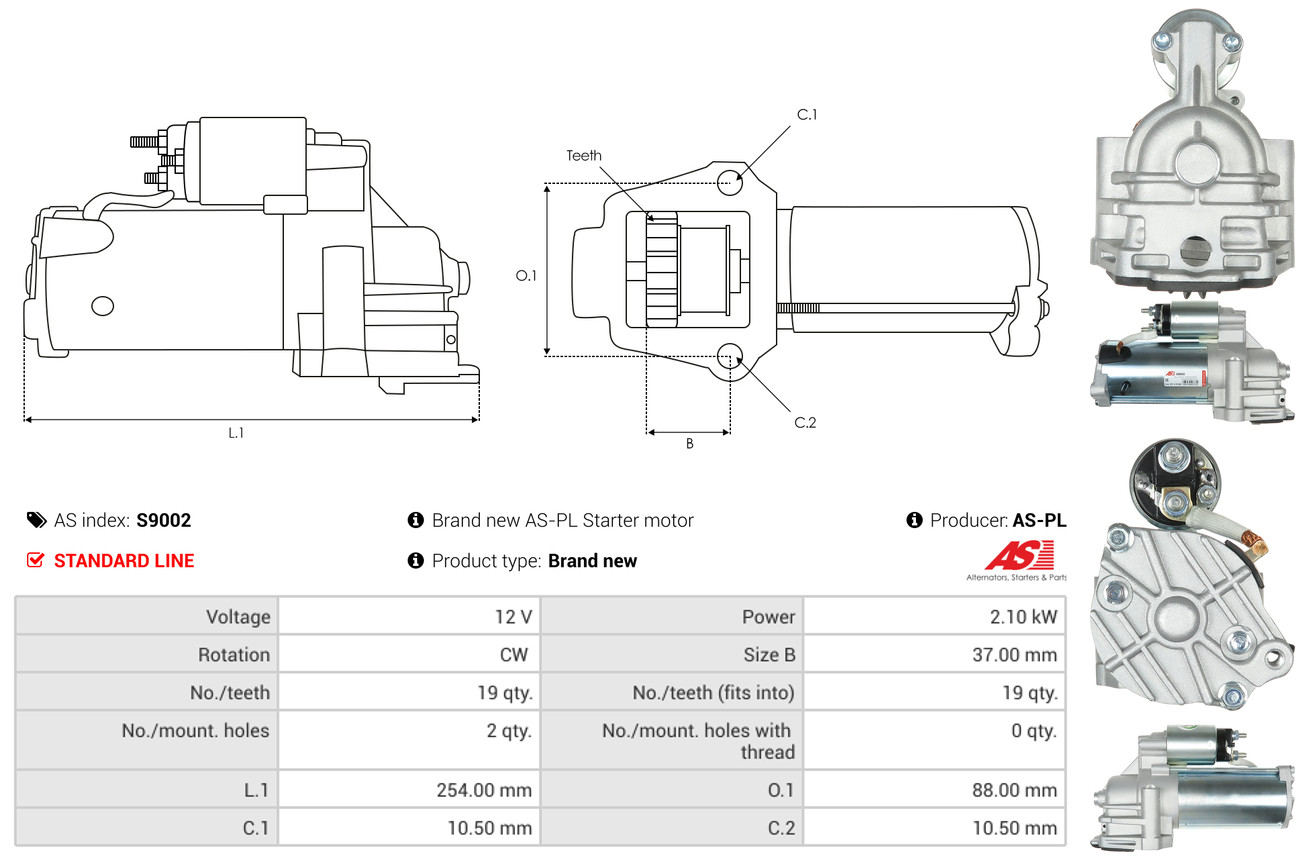 Starter - S9002 AS-PL